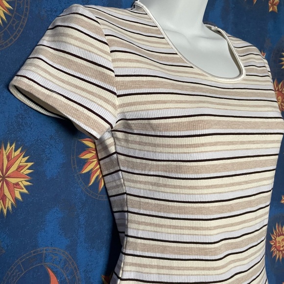 Active USA vintage 90s striped crop t-shirt - Picture 6 of 8